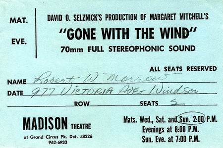Madison Theatre - From Robert Morrow